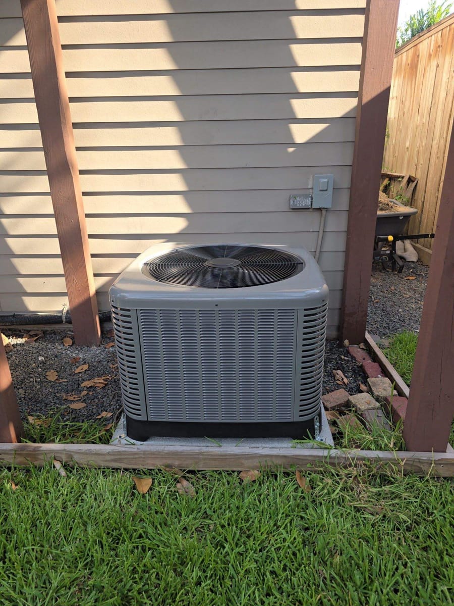 Clean air conditioning condenser maintained by ColdSolutions in Corpus Christi