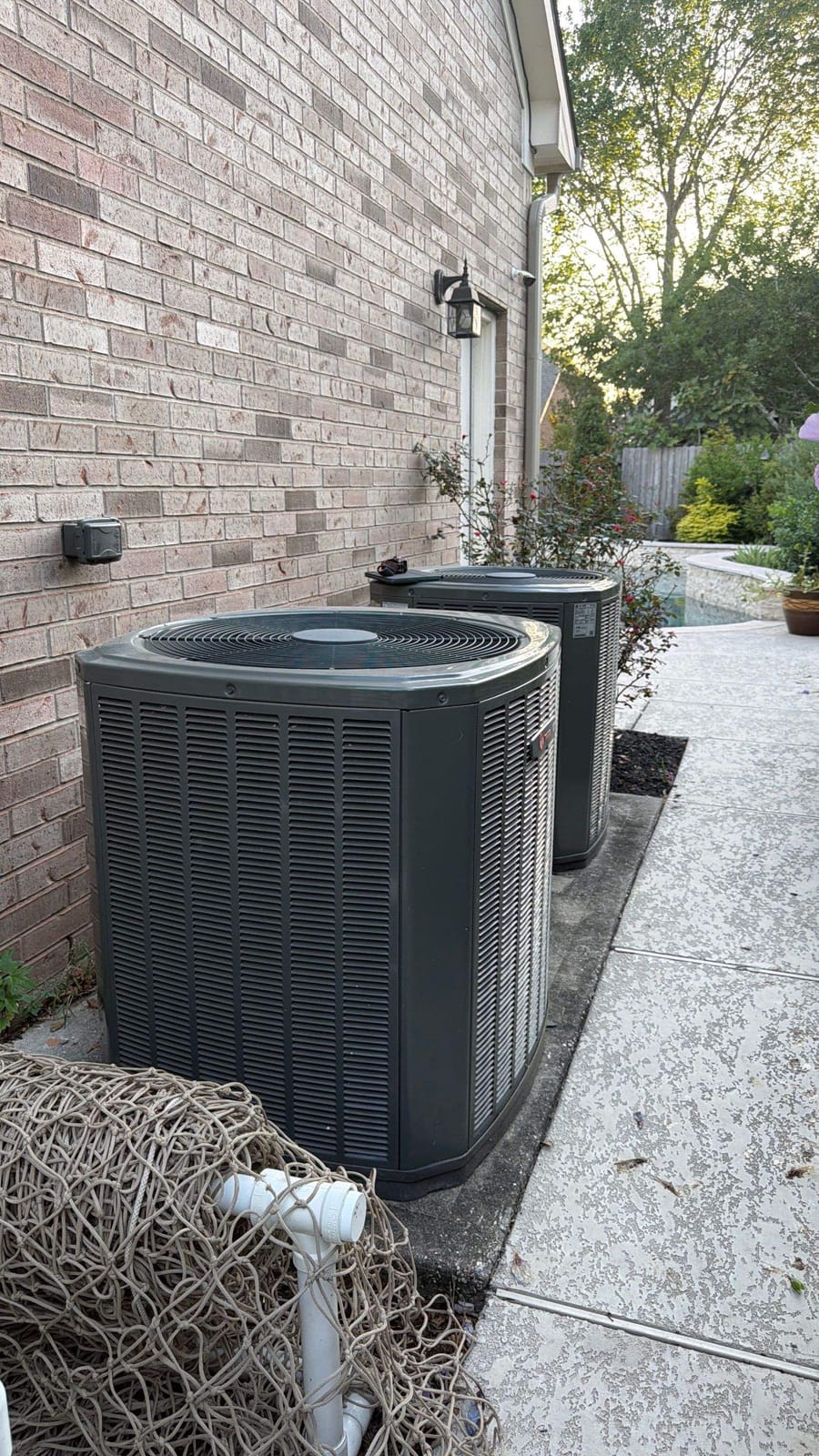 Well-maintained condensing units at a Texas property serviced by ColdSolutions