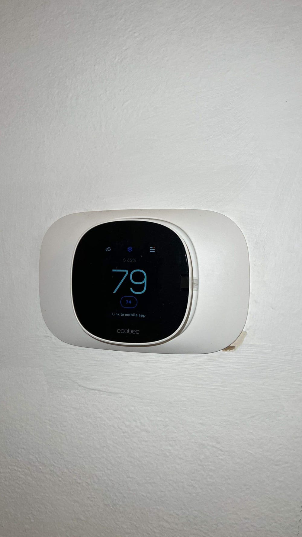 Smart thermostat installed and programmed by ColdSolutions